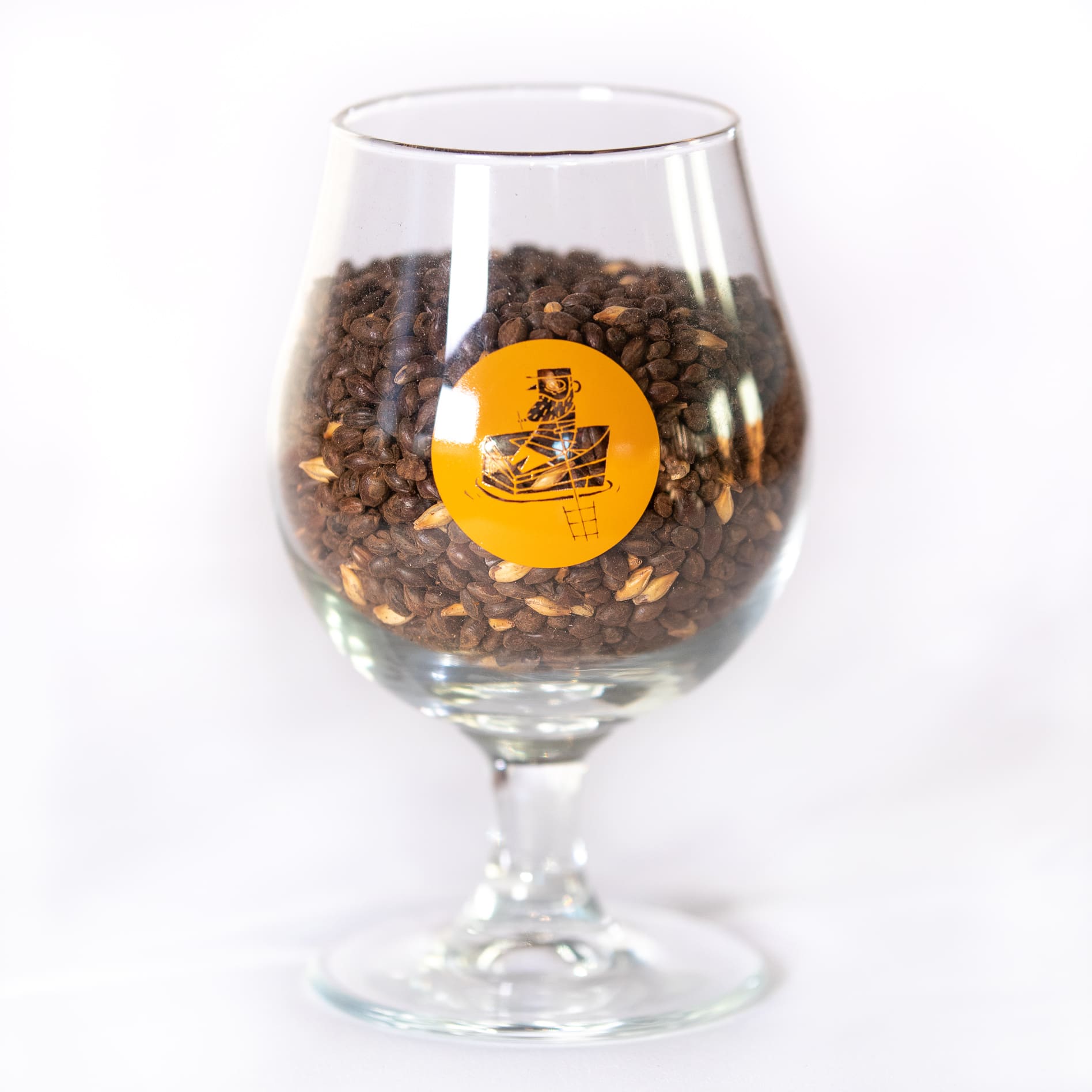 Verre ballon logo orange - 16 onces