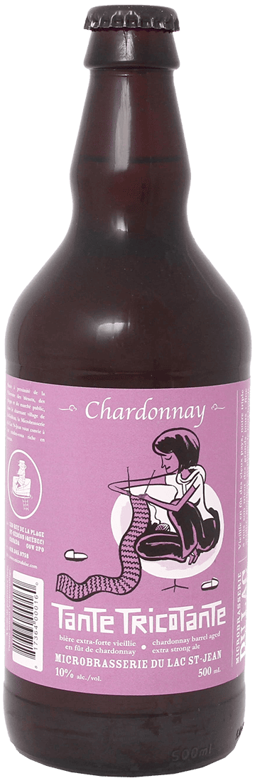 Tante Tricotante Chardonnay Framboise - Microbrasserie du Lac St-Jean