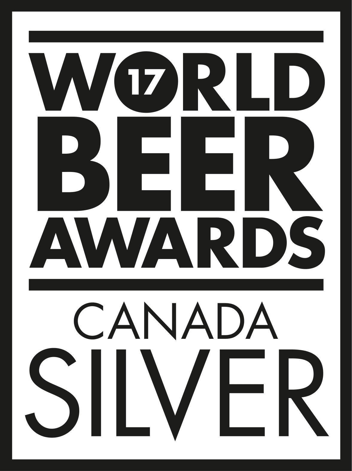 Médaille d’argent, pale beer barley wine Grands prix canadiens de la bière, 2017 - Microbrasserie du Lac St-Jean